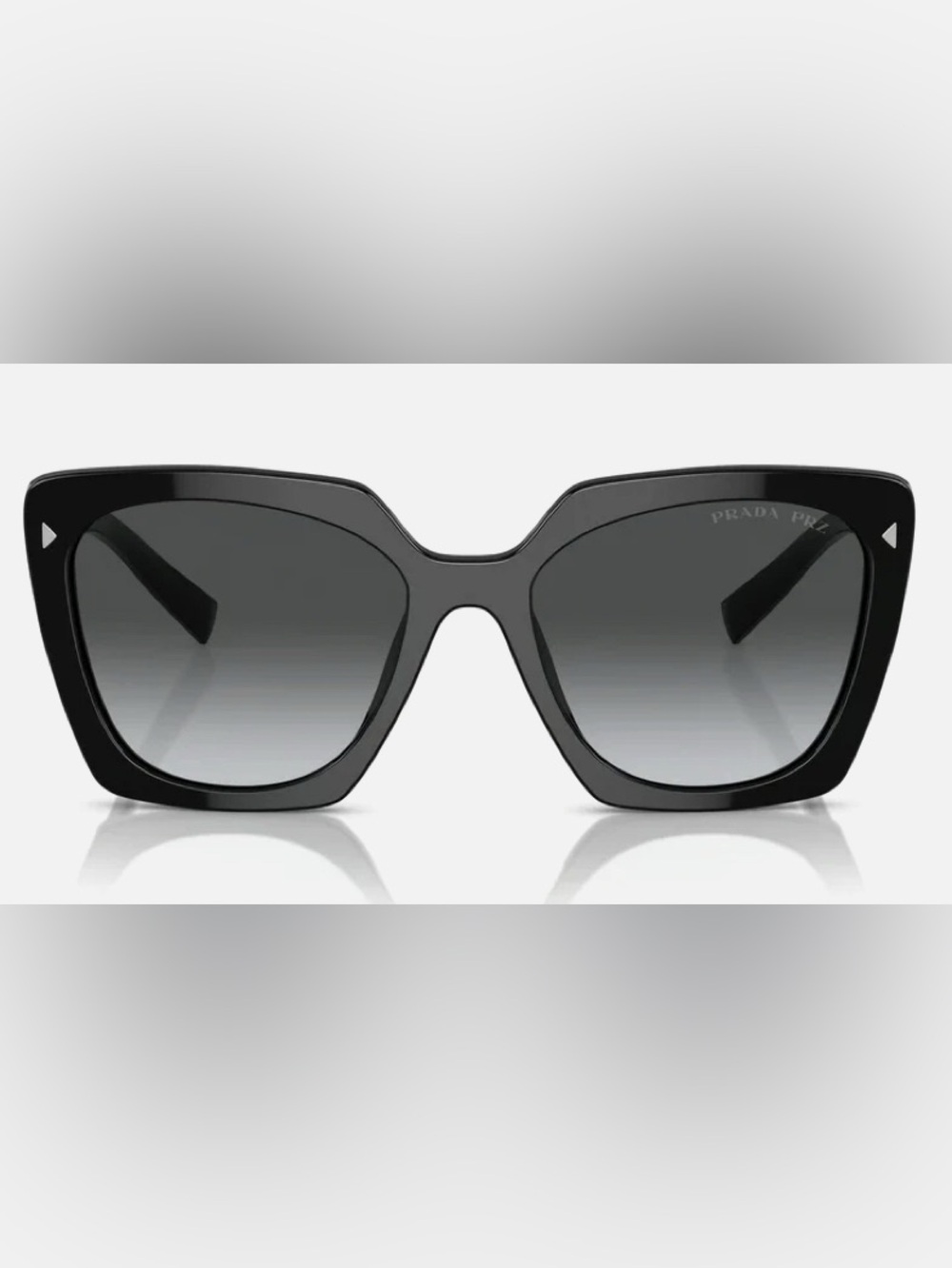 Prada Black Square Gradient Lens Sunglasses/Box/Case